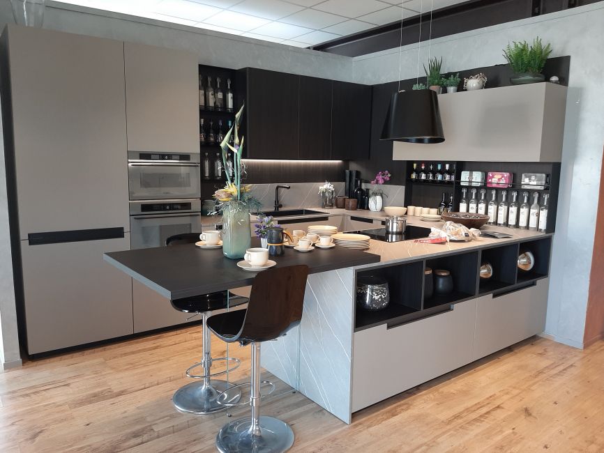 Cucina Time per opaco cappuccino e rovere termocotto di Gentili Cucine Image