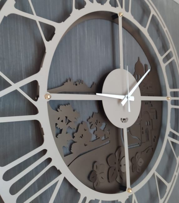 Kursive, verkürzte Uhr Image